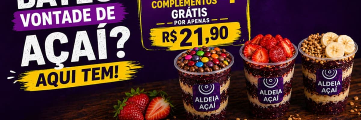 Promoção do ALDEIA AÇAÍ